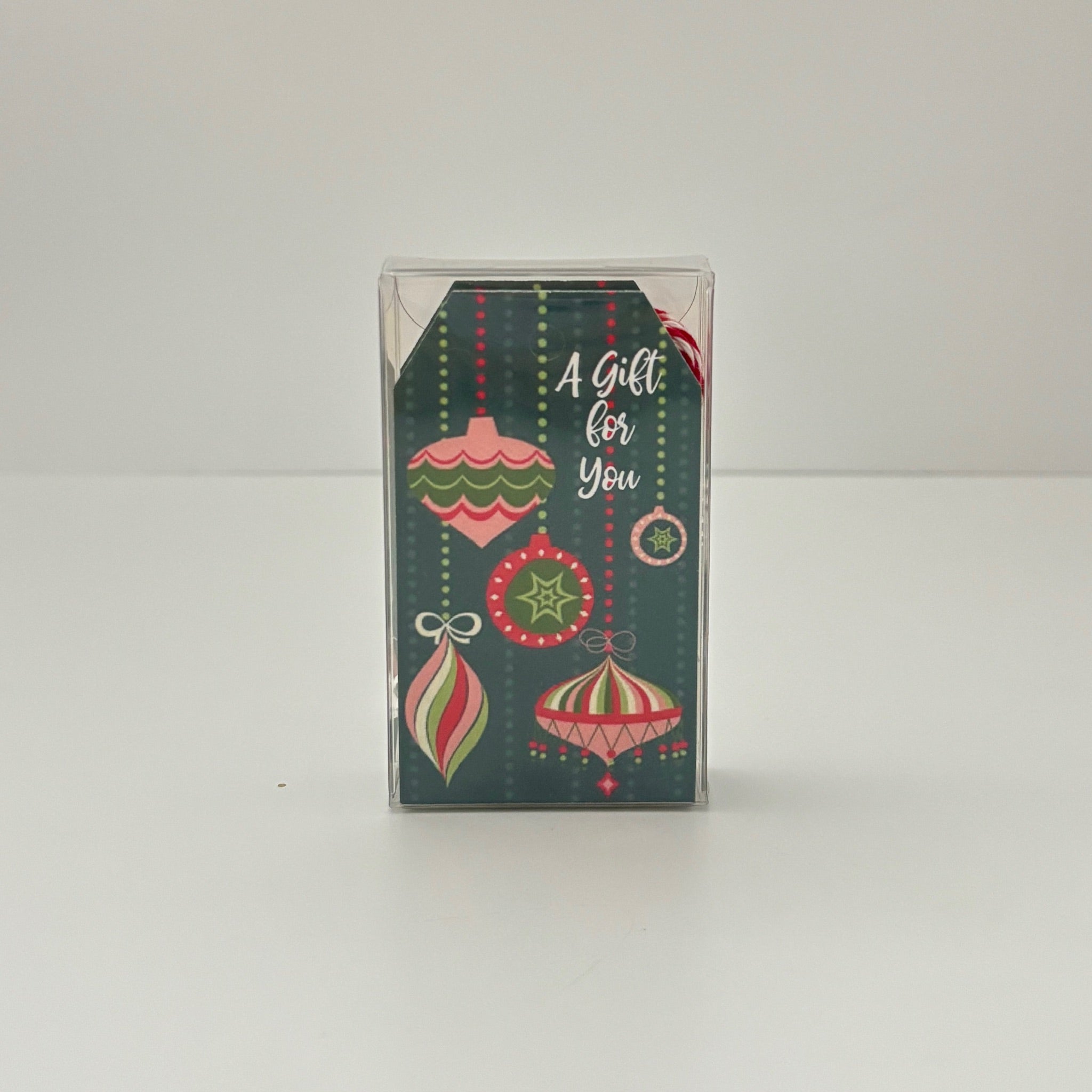 Retro Ornament Gift Tags with Rolled Twine Set of 10