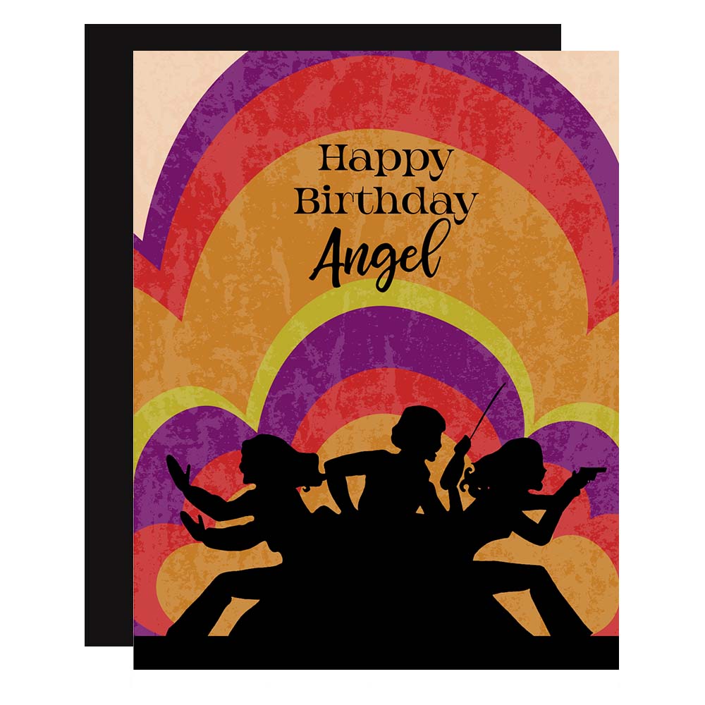 Charlies Angels Pop Icon Happy Birthday Angel Card