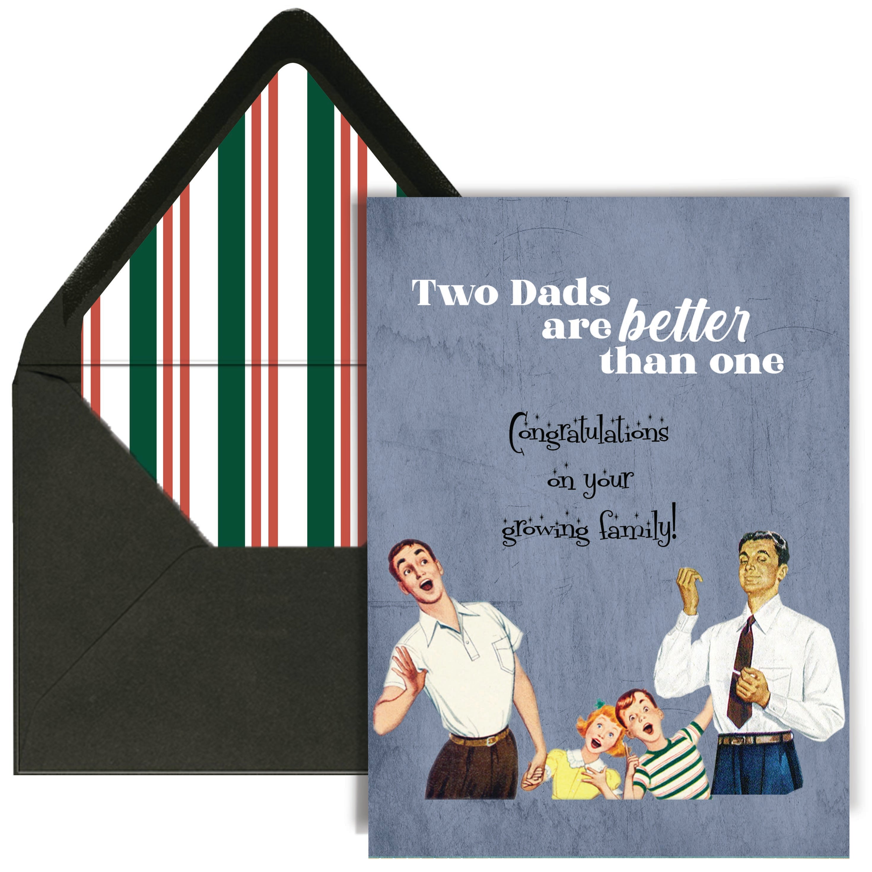 Two Dads are Better Than One LGBTQ Dads To Be Card