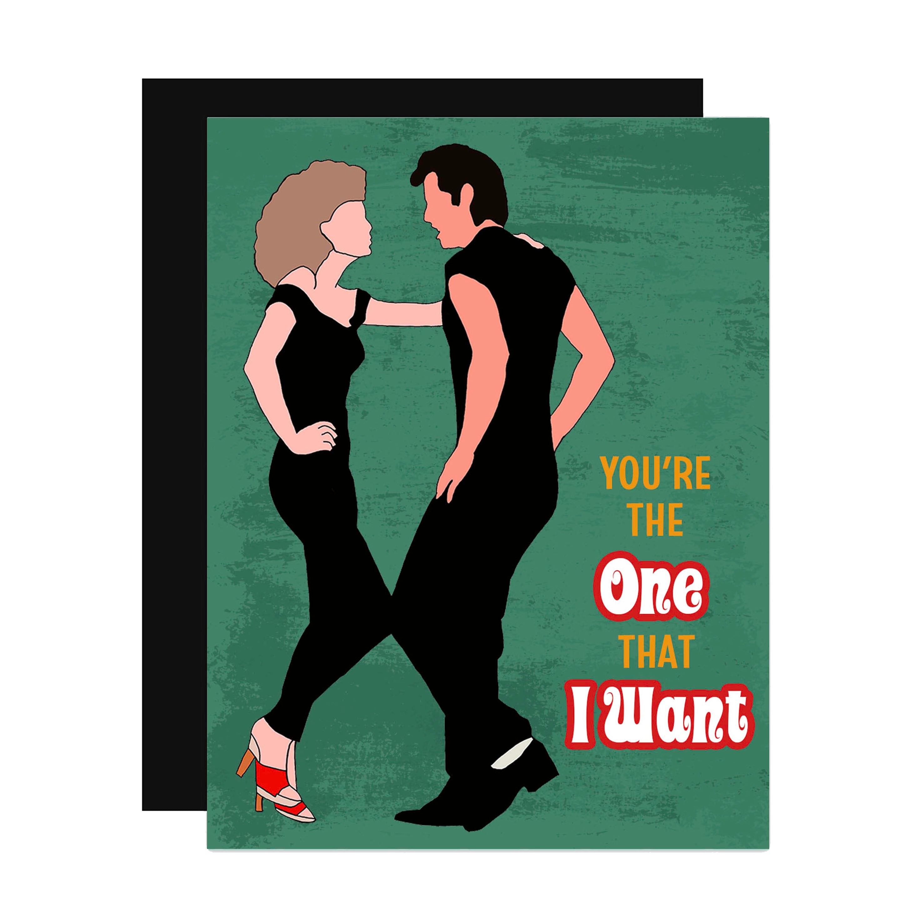 Grease Youre the one that I Want Pop Icon Love Greeting Card