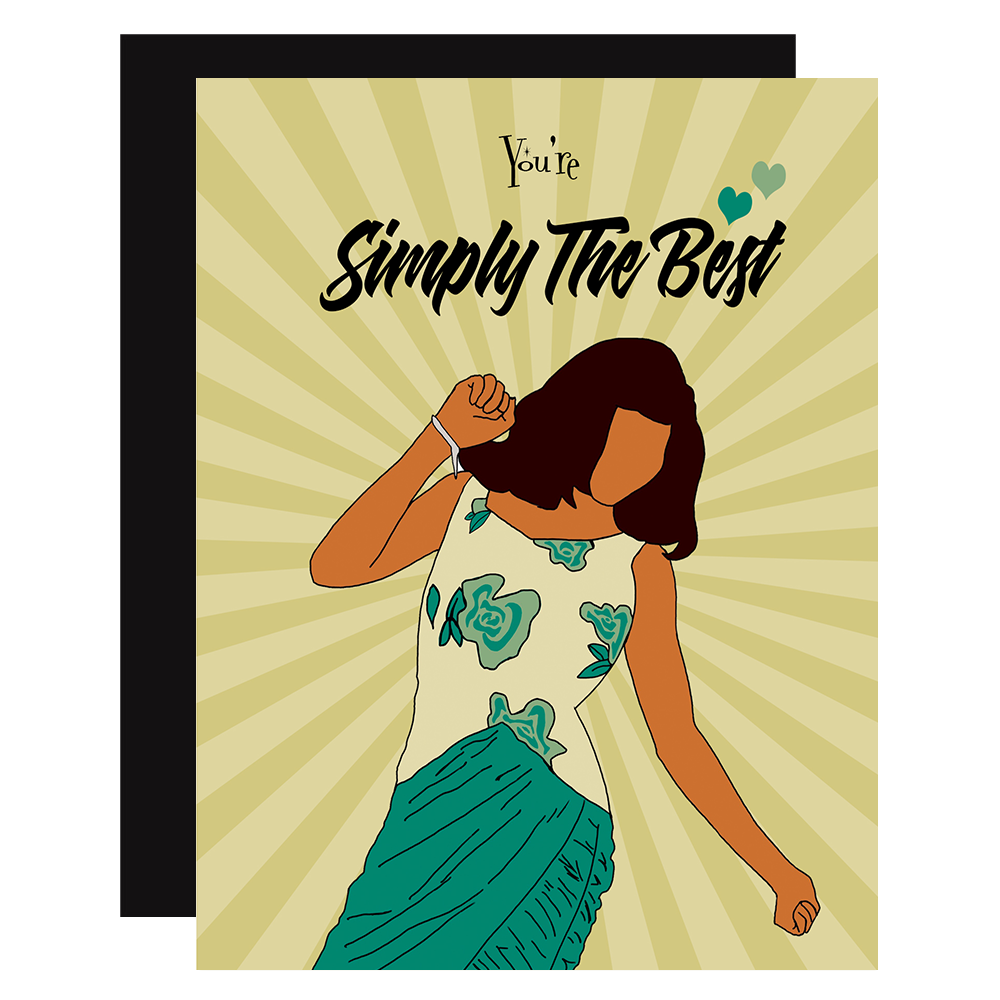 Tina Turner Simply The Best Pop Icon Love Greeting Card