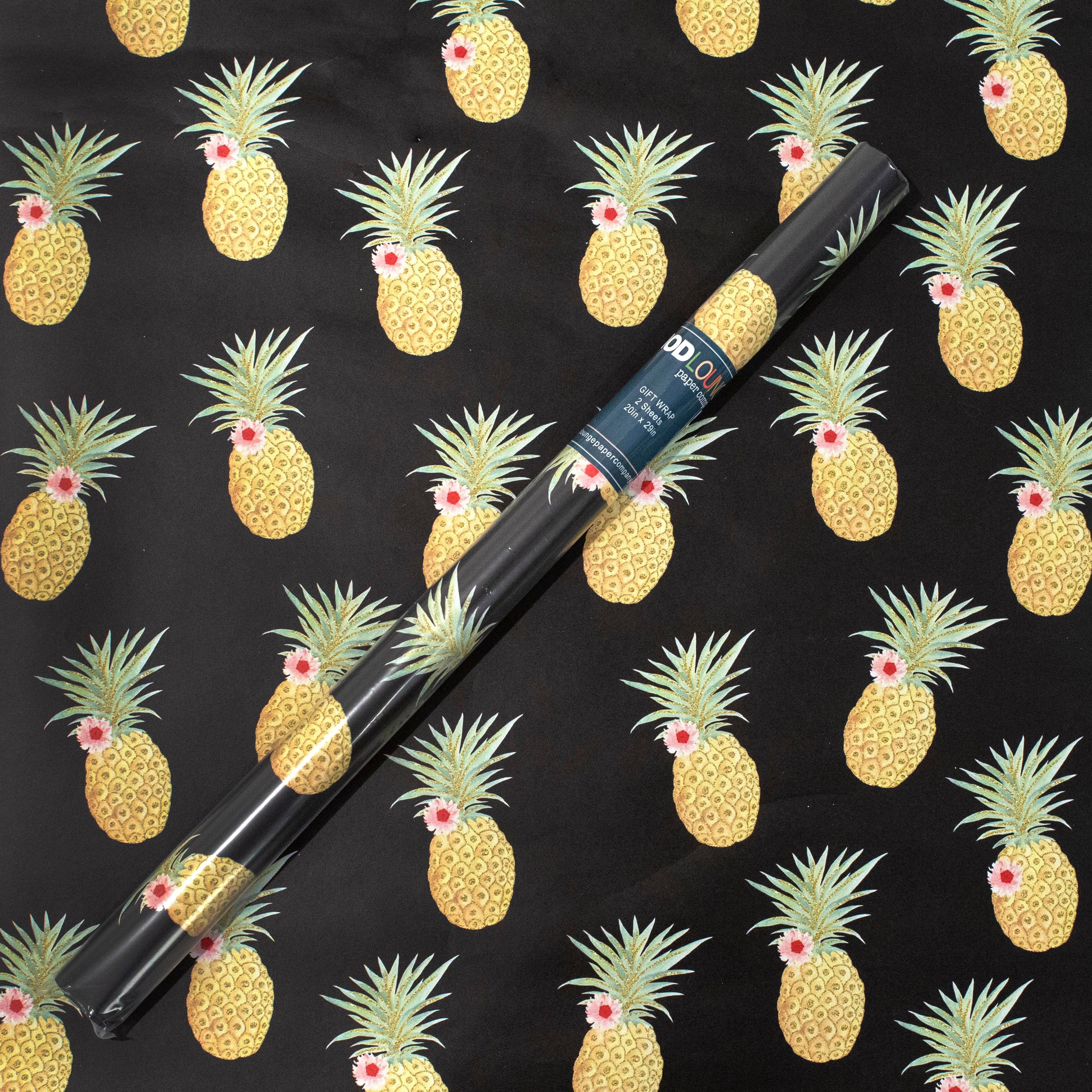 Pineapple Gift Wrap Craft Sheets