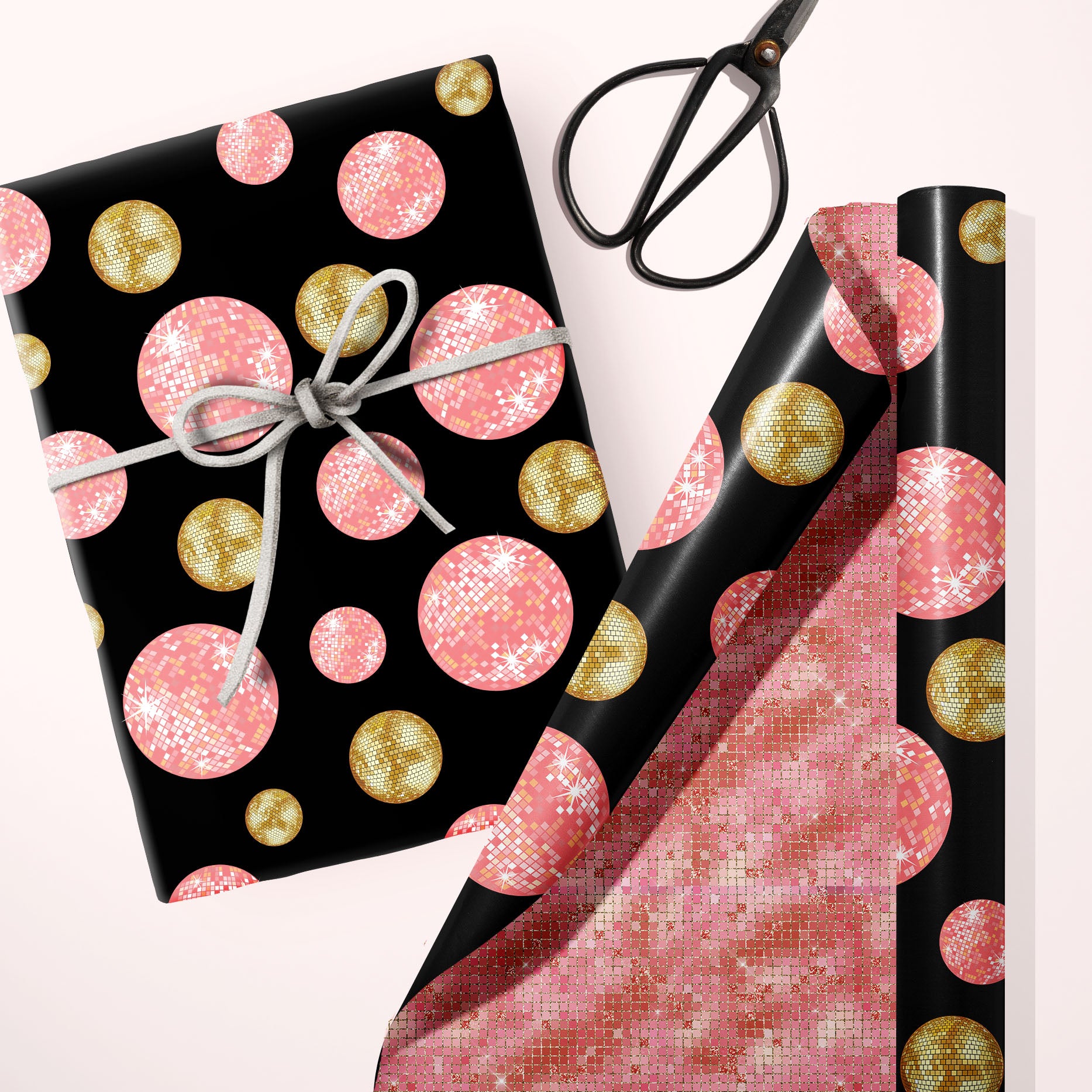 Disco Ball Double Sided Gift Wrap Sheet