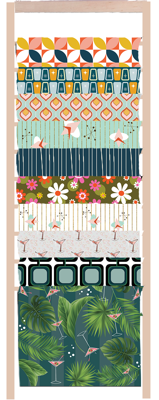 Gift Wrap Ladder Display