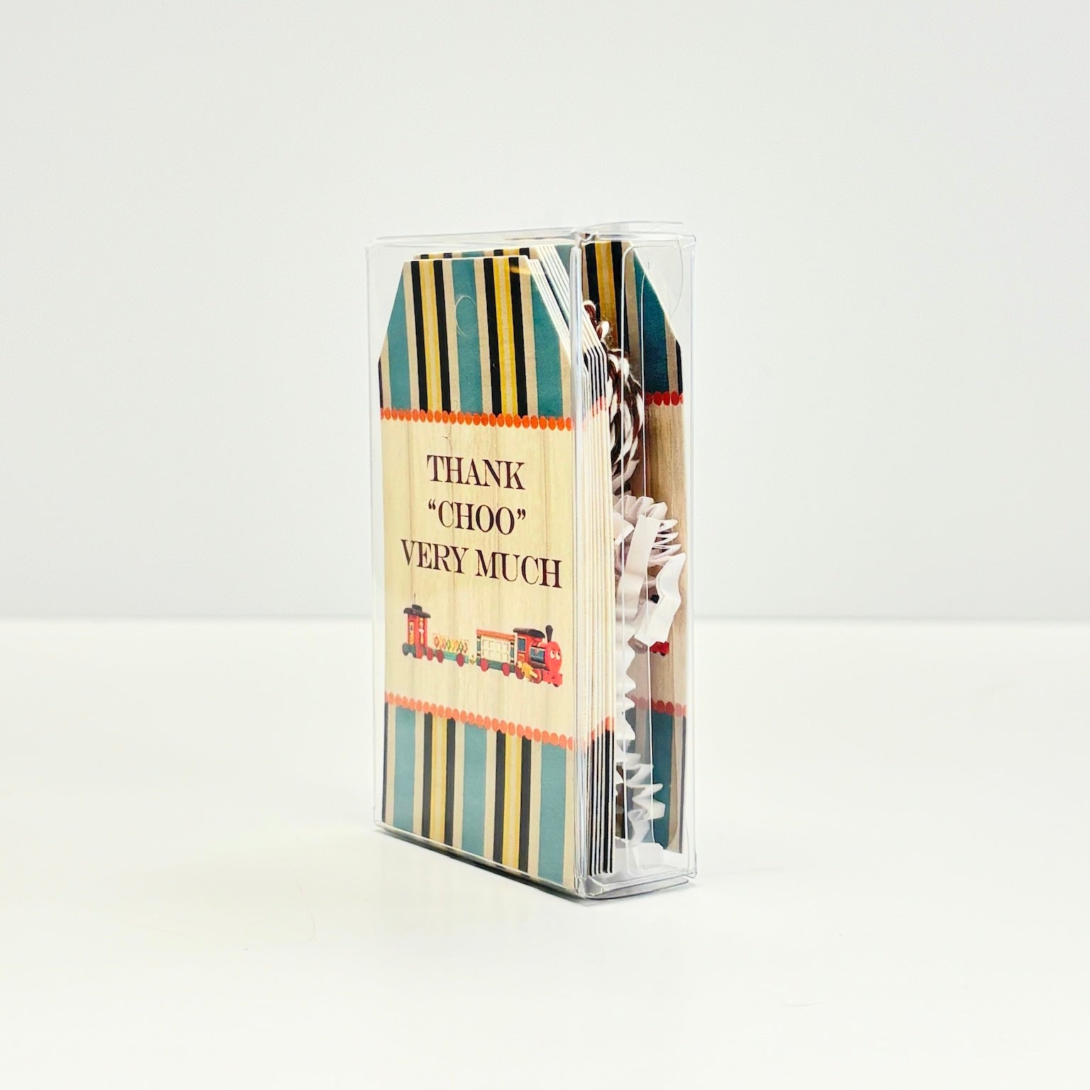 Vintage Train Thank You Very Much Gift Tag Set of 10