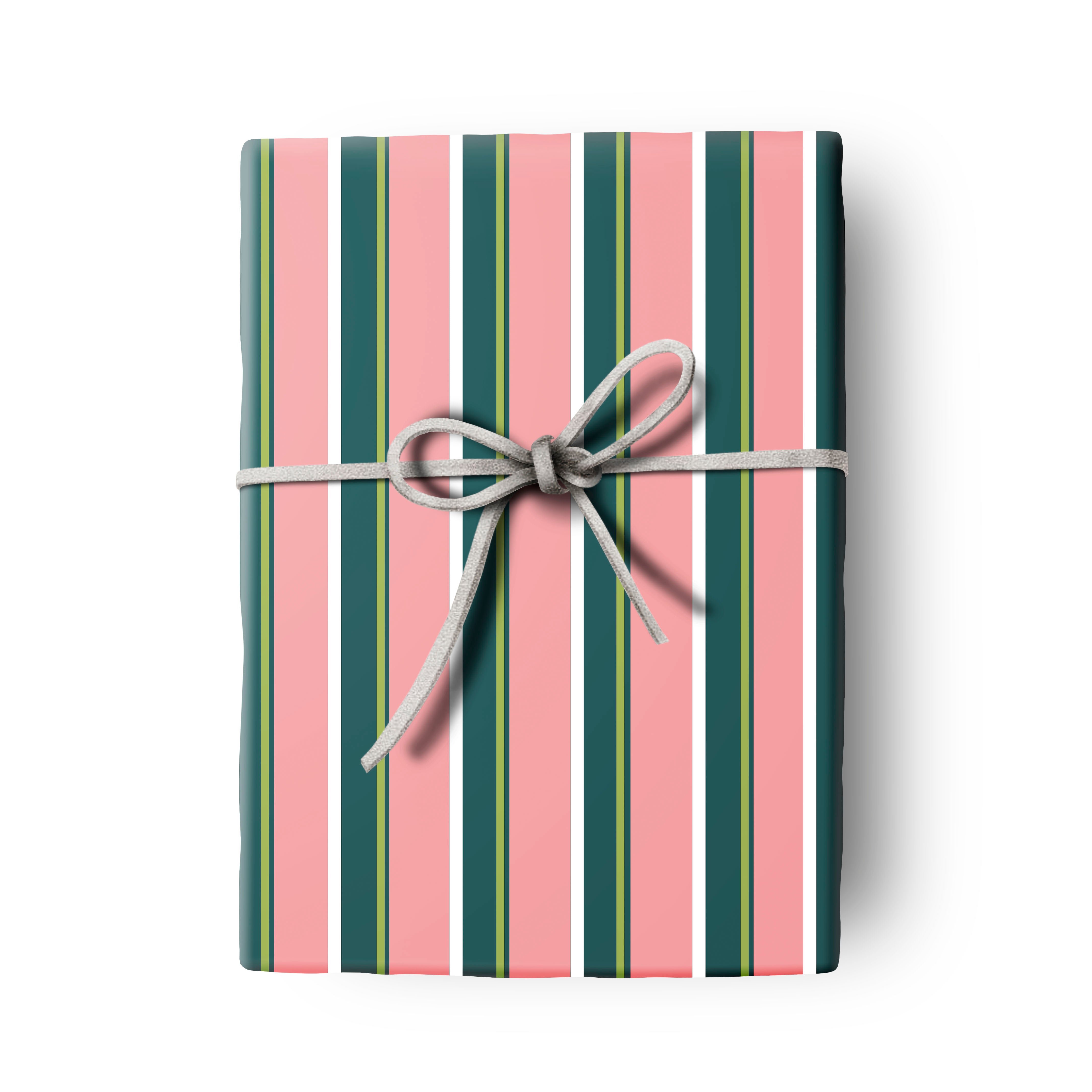 Palm and Pink Martini Double Sided Gift Wrap Set of 2