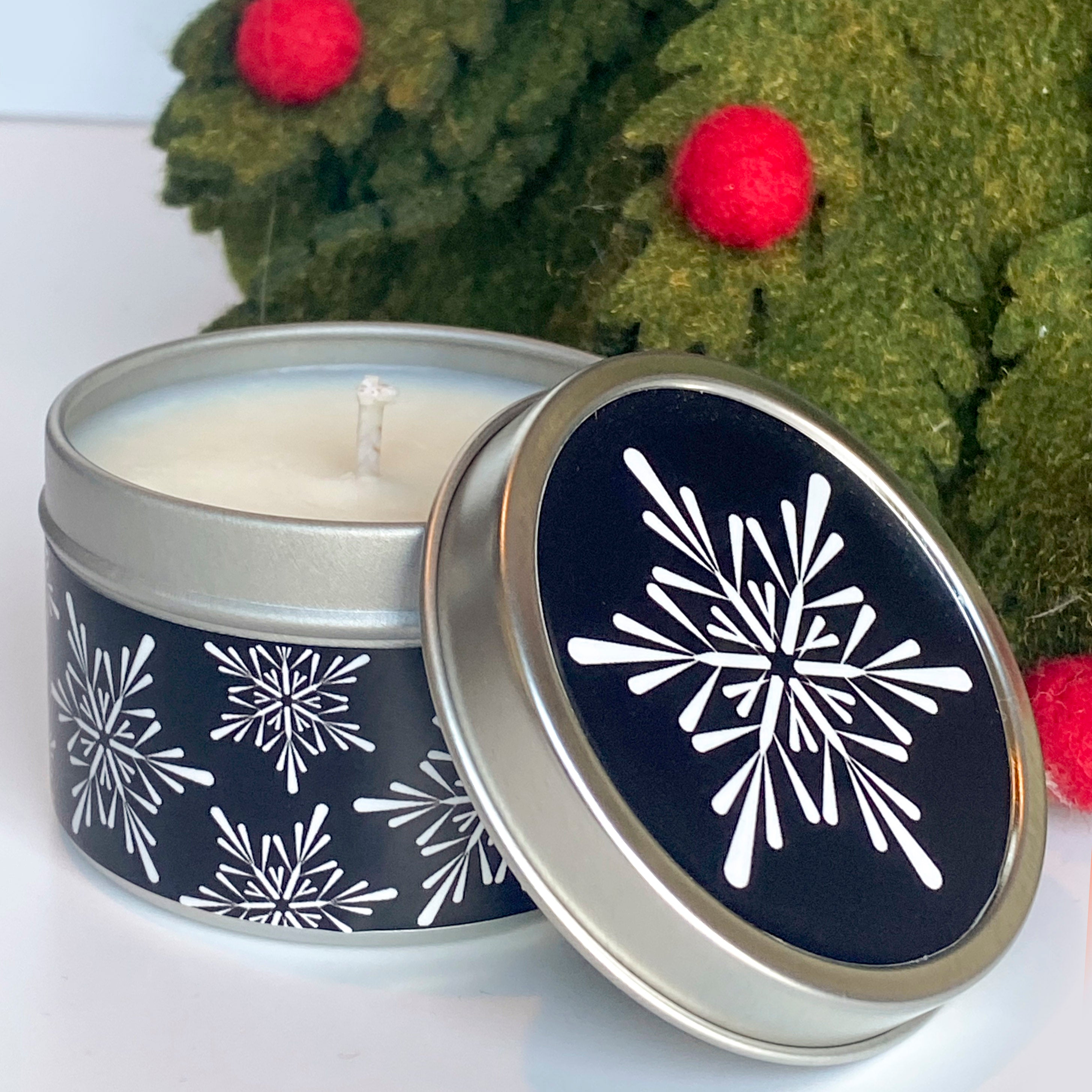 White Birch Holiday Snowflake Travel Candle
