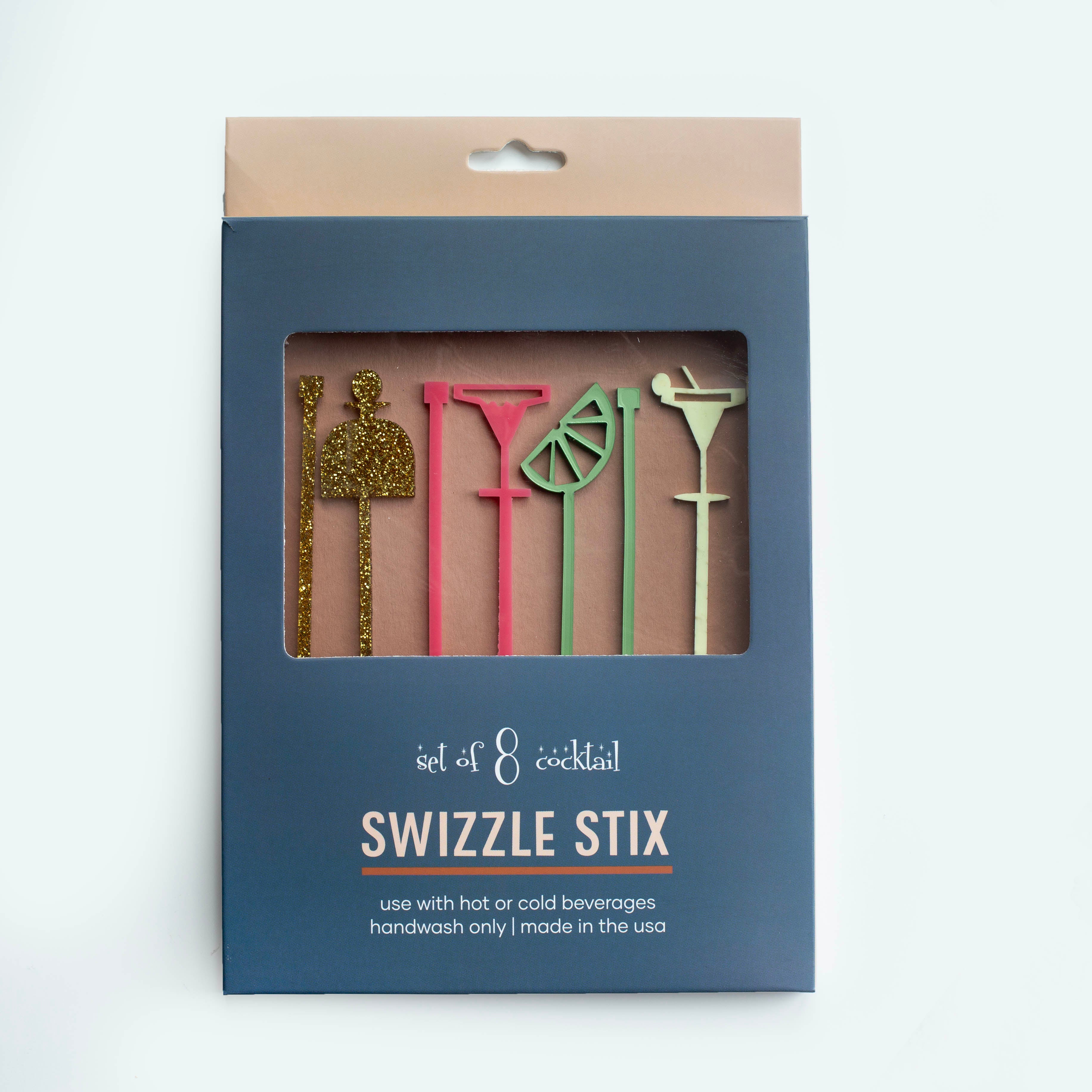 Tequila Margarita Acrylic Beverage Mixing Swizzle Stix
