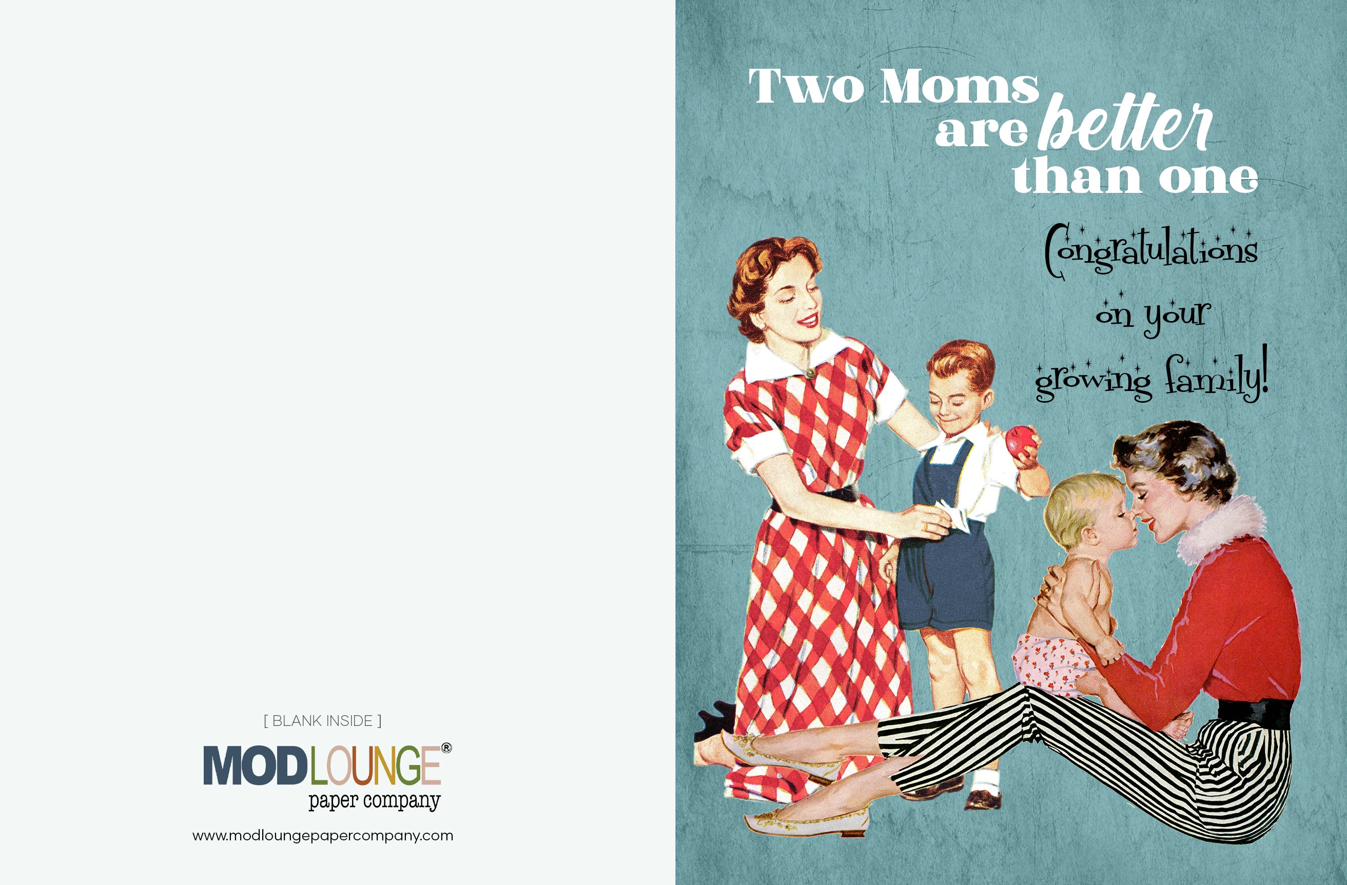 Two Moms are Better Than One LGBTQ Moms To Be Card