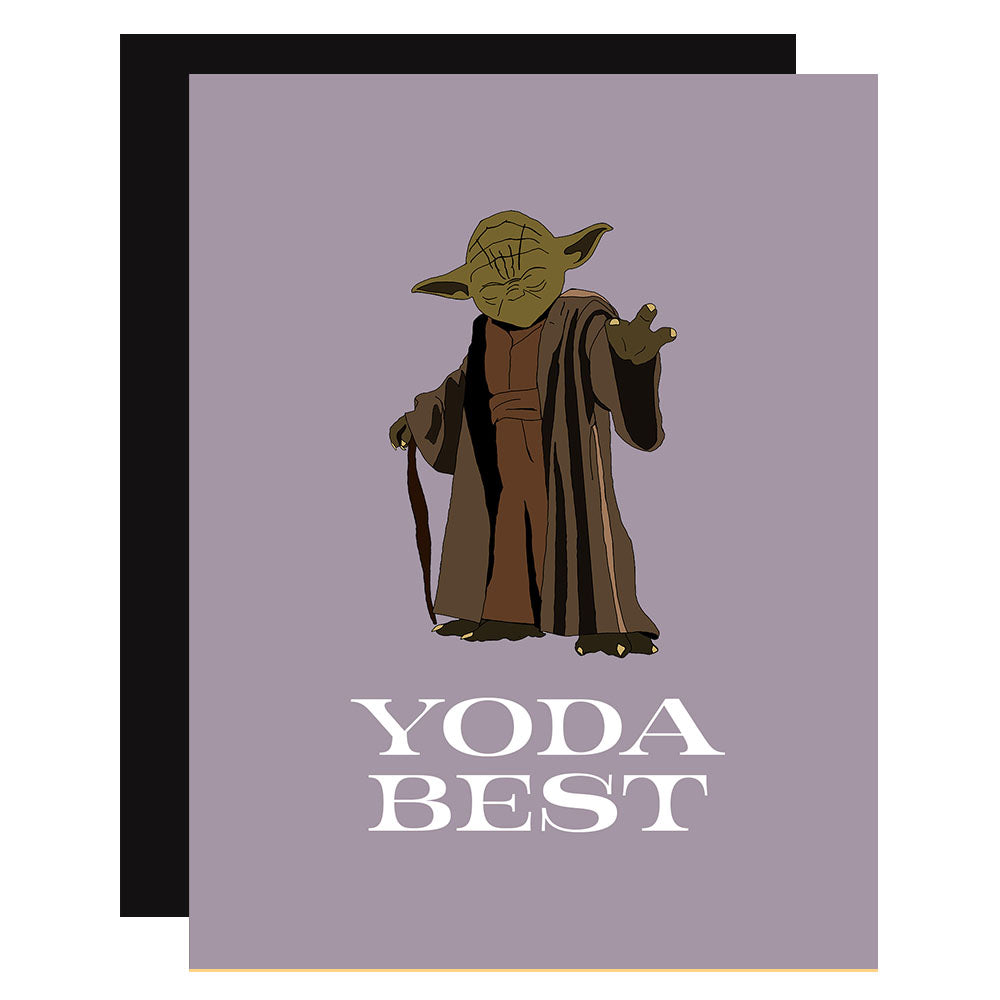 Yoda Best Star Wars Pop Icon Greeting Card