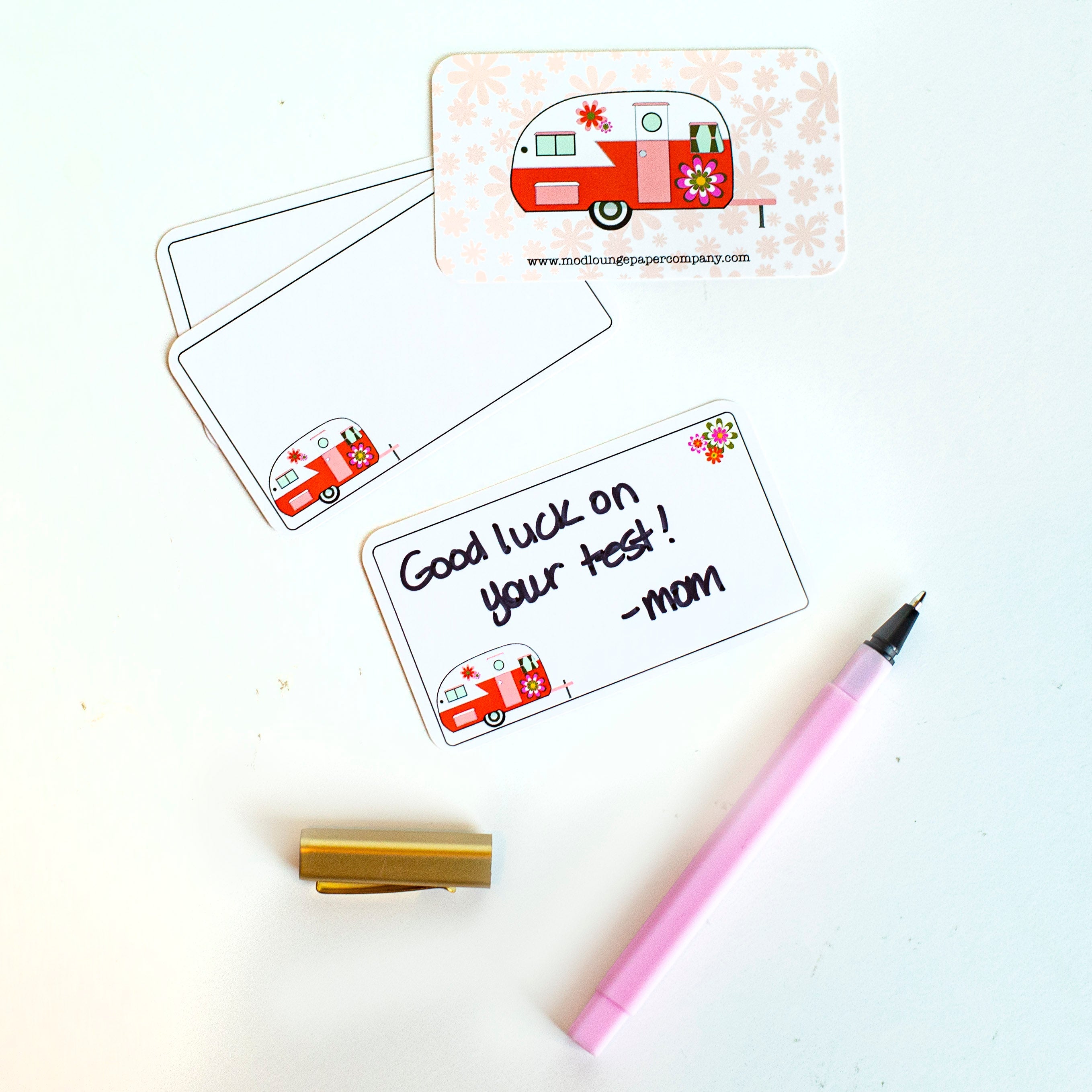 groovy floral happy camper mini memos little notes boxed set of 60 anytime sentiments