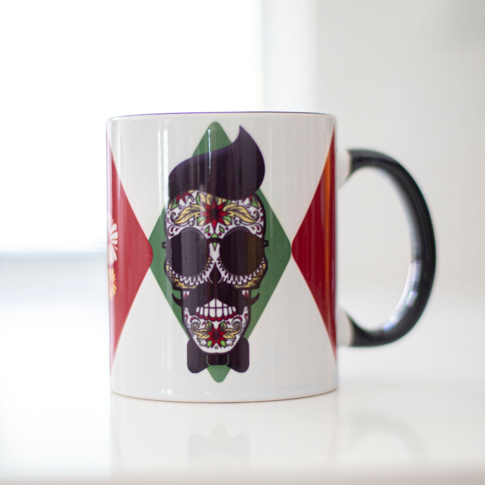 Mustache Skull Coffee Mug - ModLoungePaperCompany