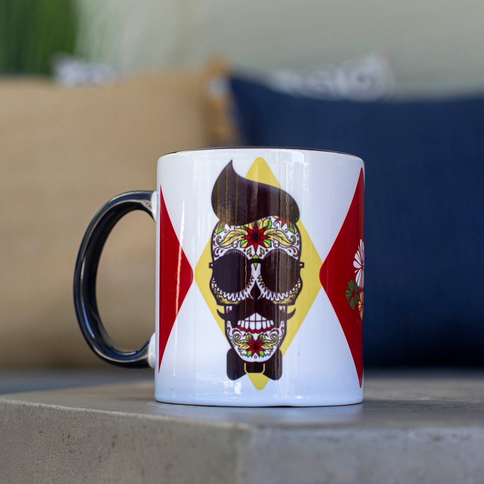 Mustache Skull Coffee Mug - ModLoungePaperCompany