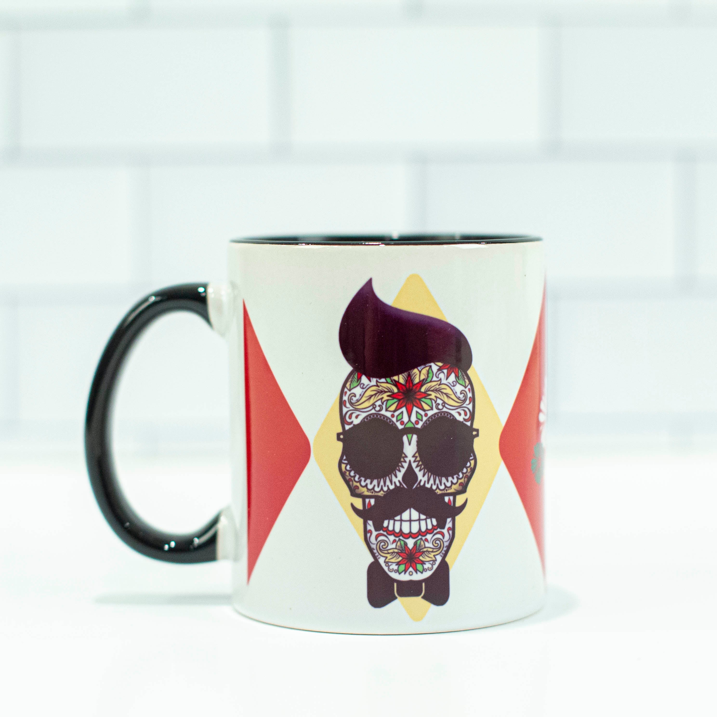 Mustache Skull Coffee Mug - ModLoungePaperCompany