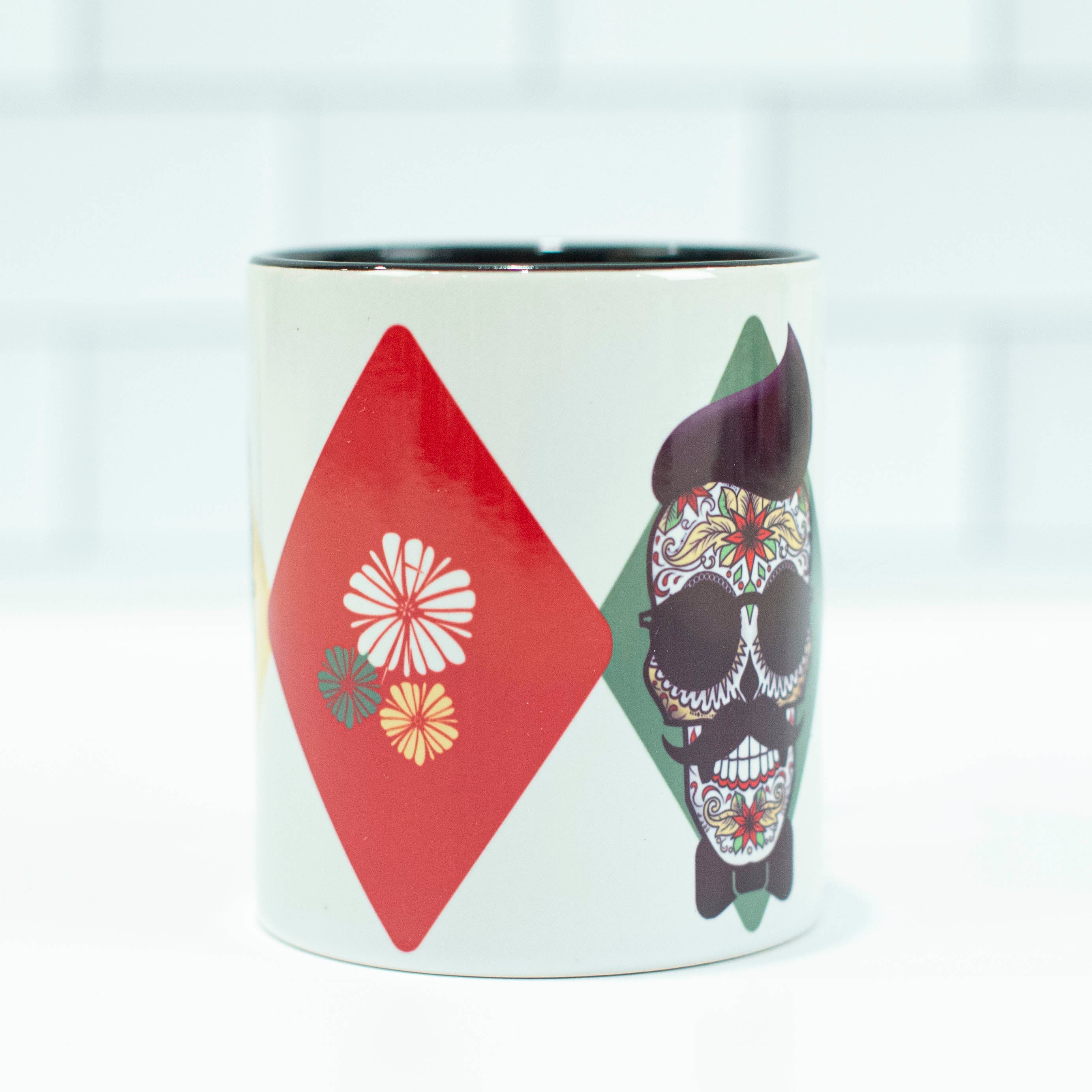 Mustache Skull Coffee Mug - ModLoungePaperCompany