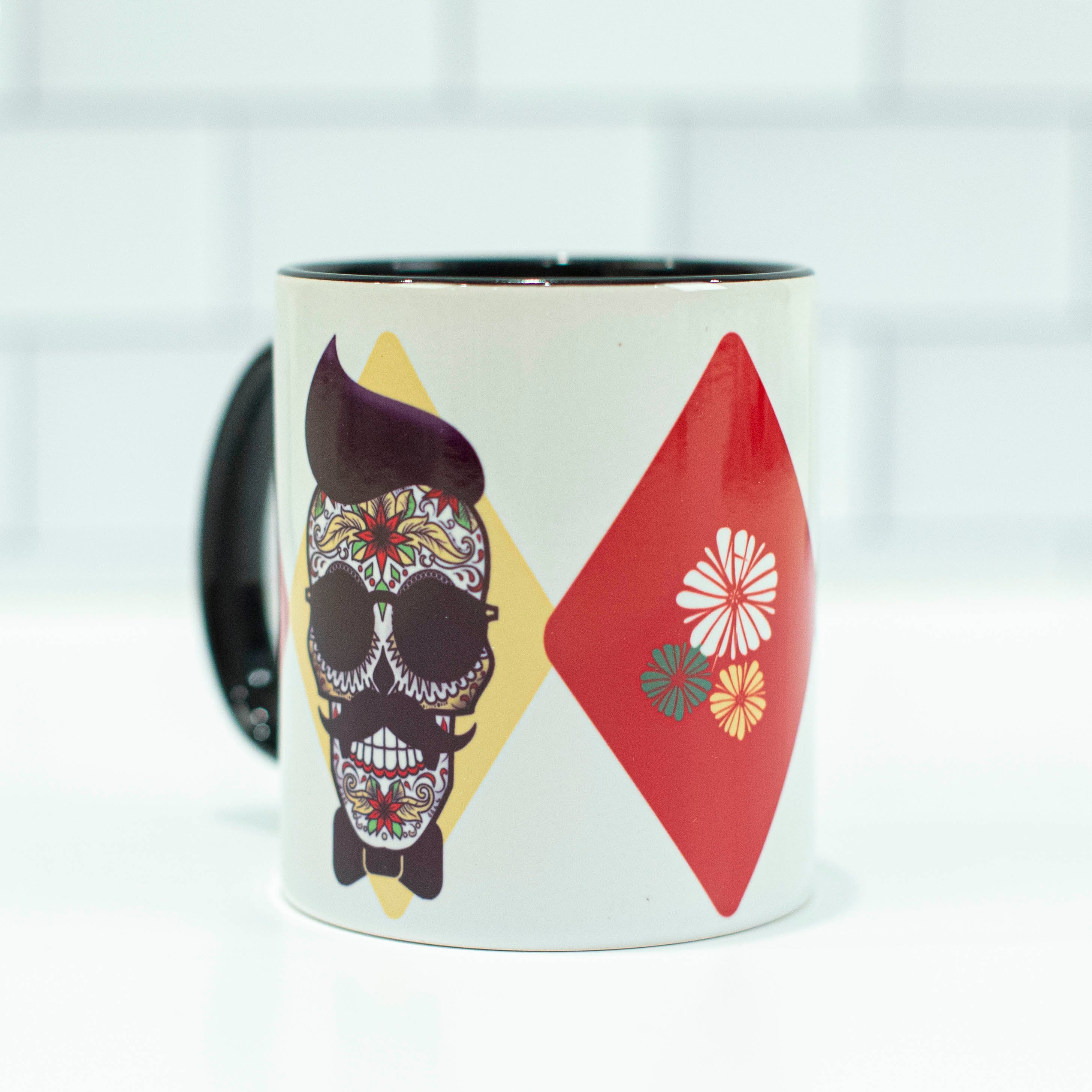 Mustache Skull Coffee Mug - ModLoungePaperCompany