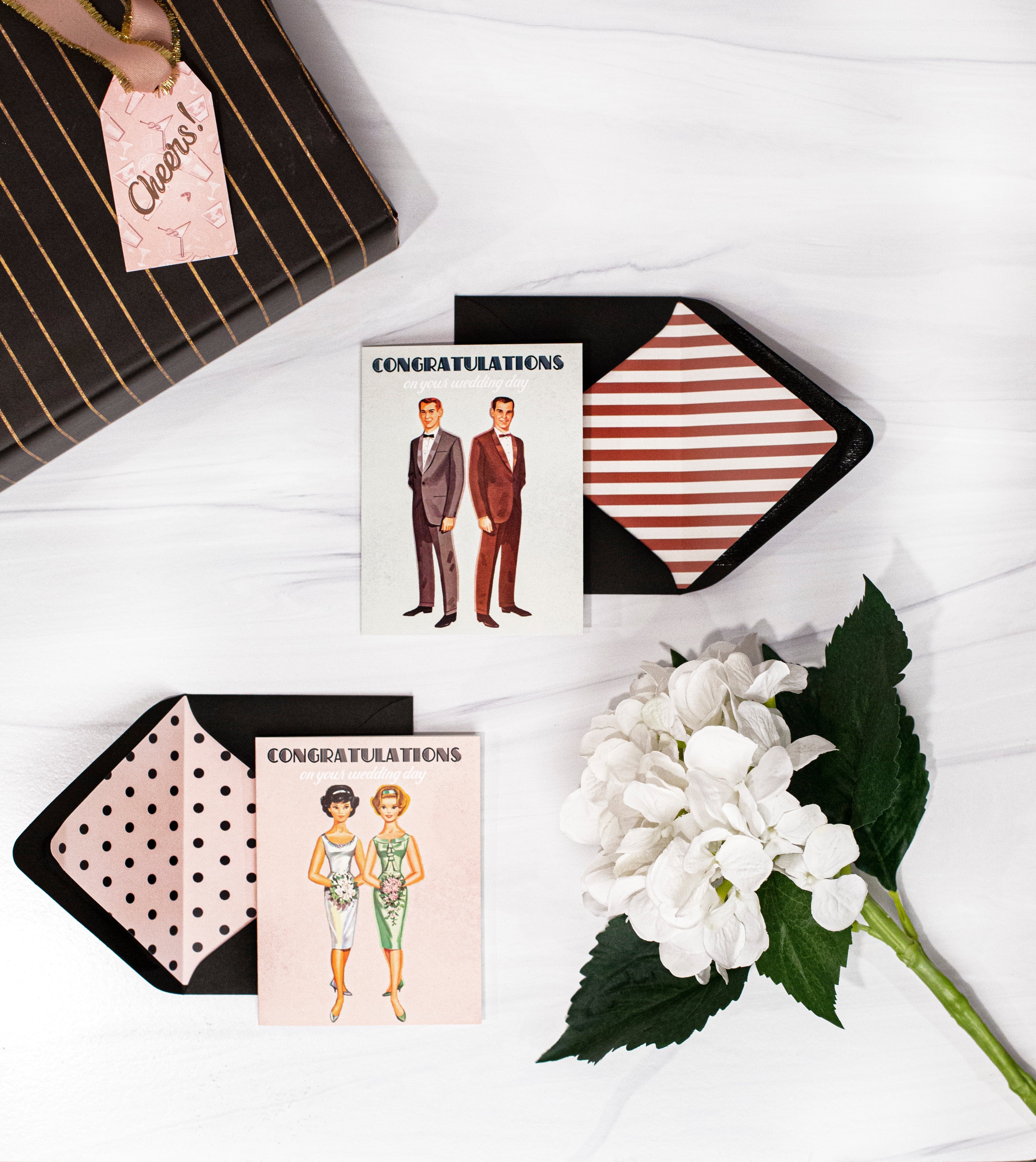 Vintage Brides Wedding Card - ModLoungePaperCompany