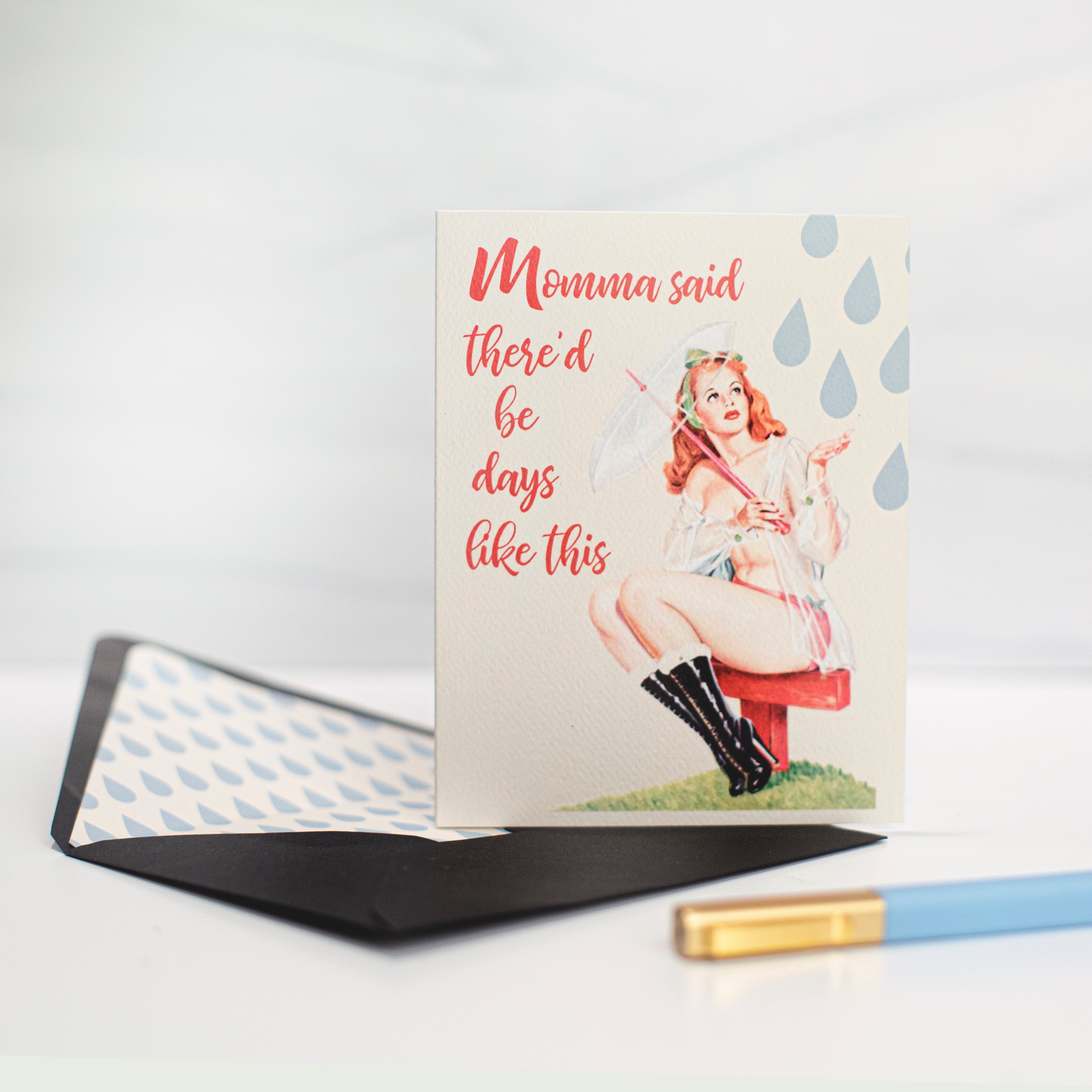 Days Like This Sympathy Card - ModLoungePaperCompany