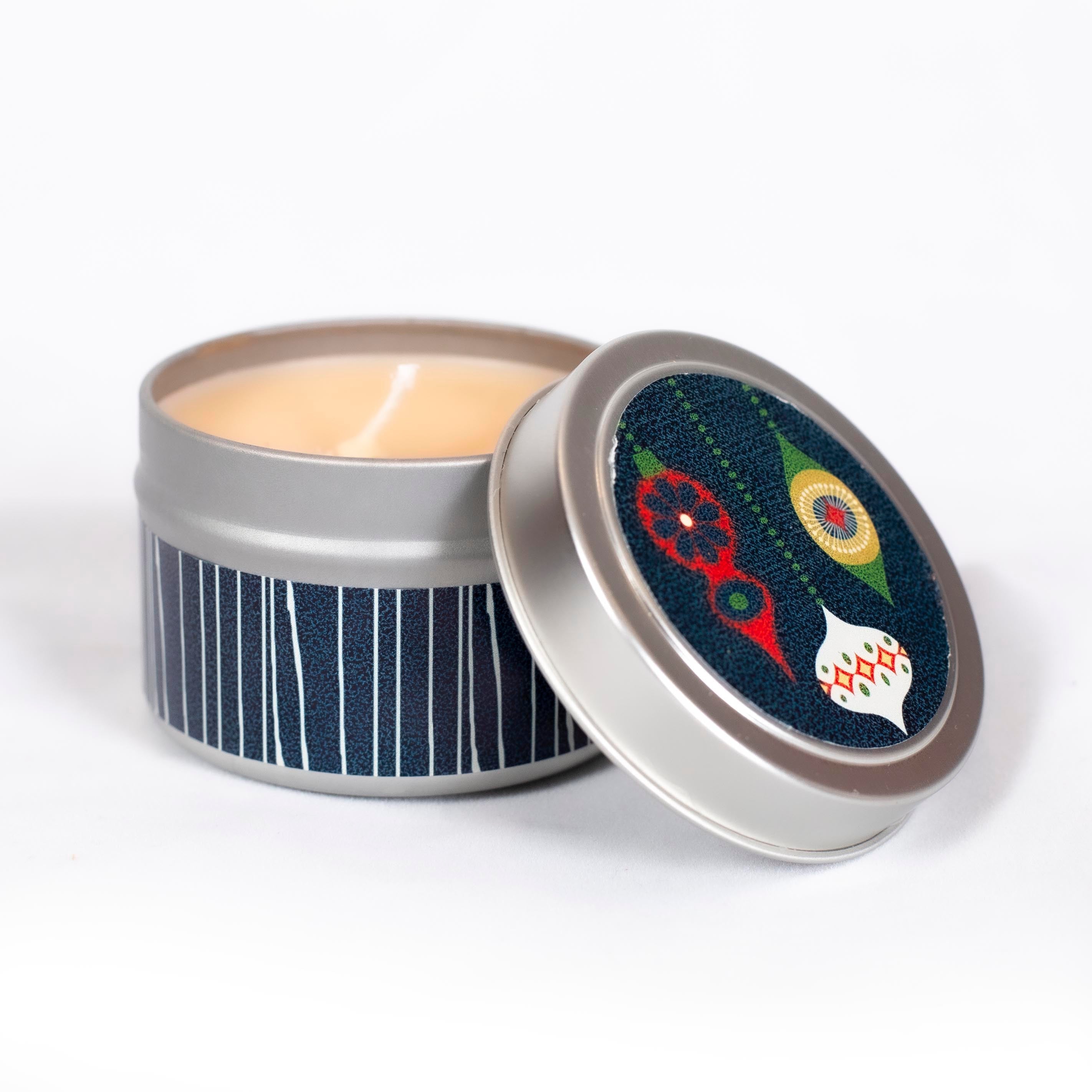 Retro Ornament Travel Candle - ModLoungePaperCompany