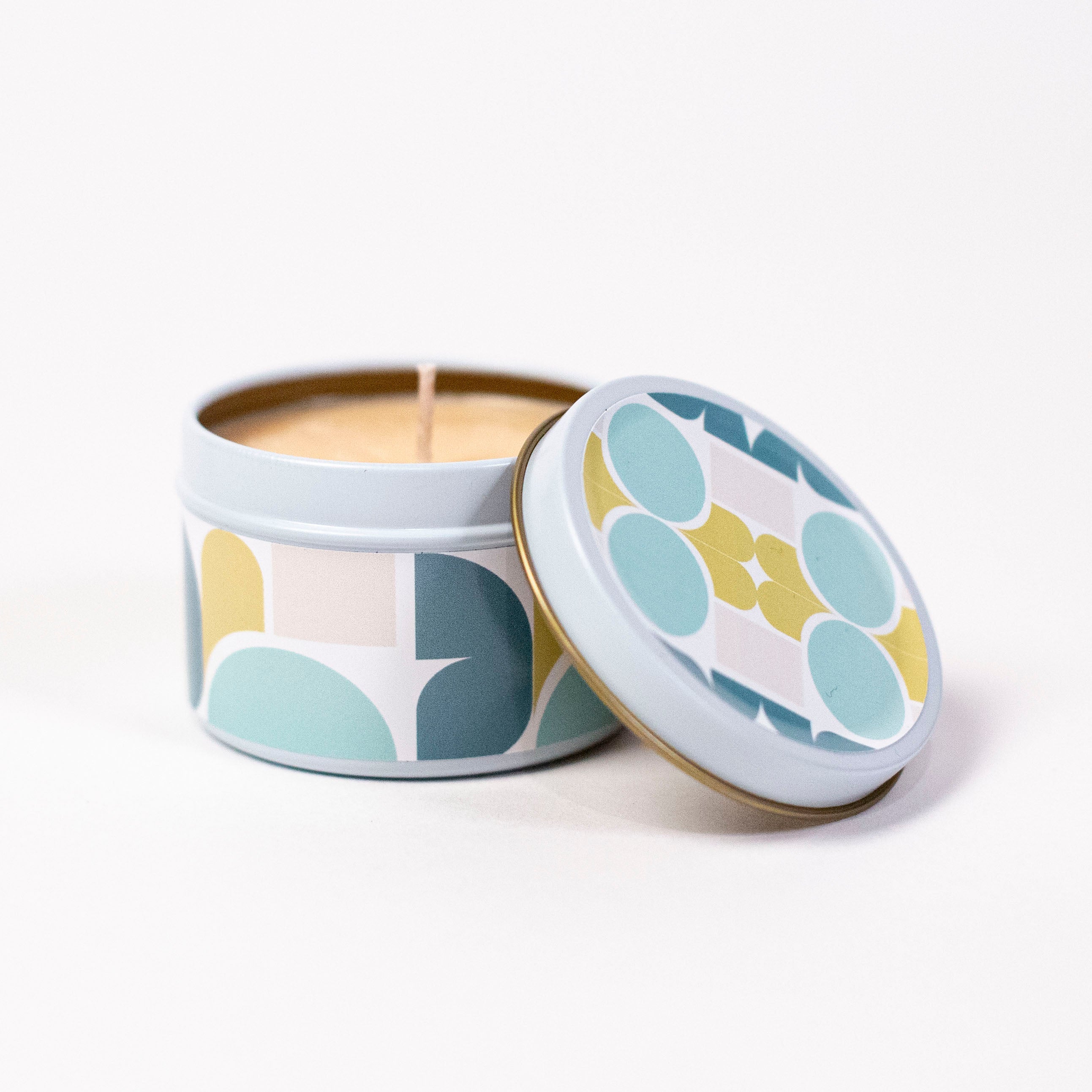 mid century modern travel candle