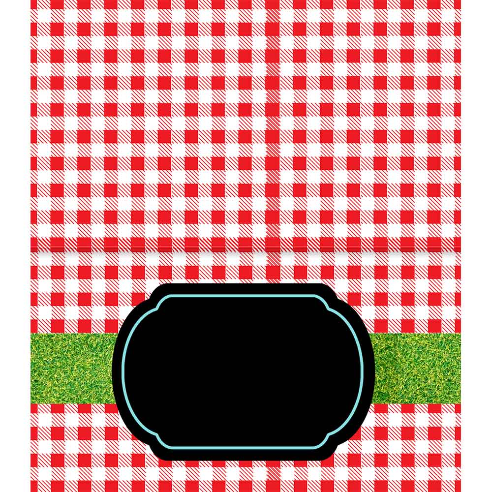 BBQ Buns Checked Place cards - ModLoungePaperCompany