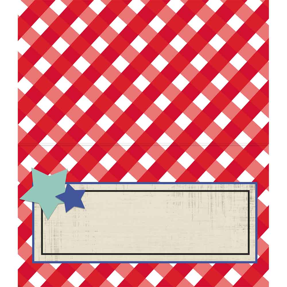 double sided barbecue summer party place cards