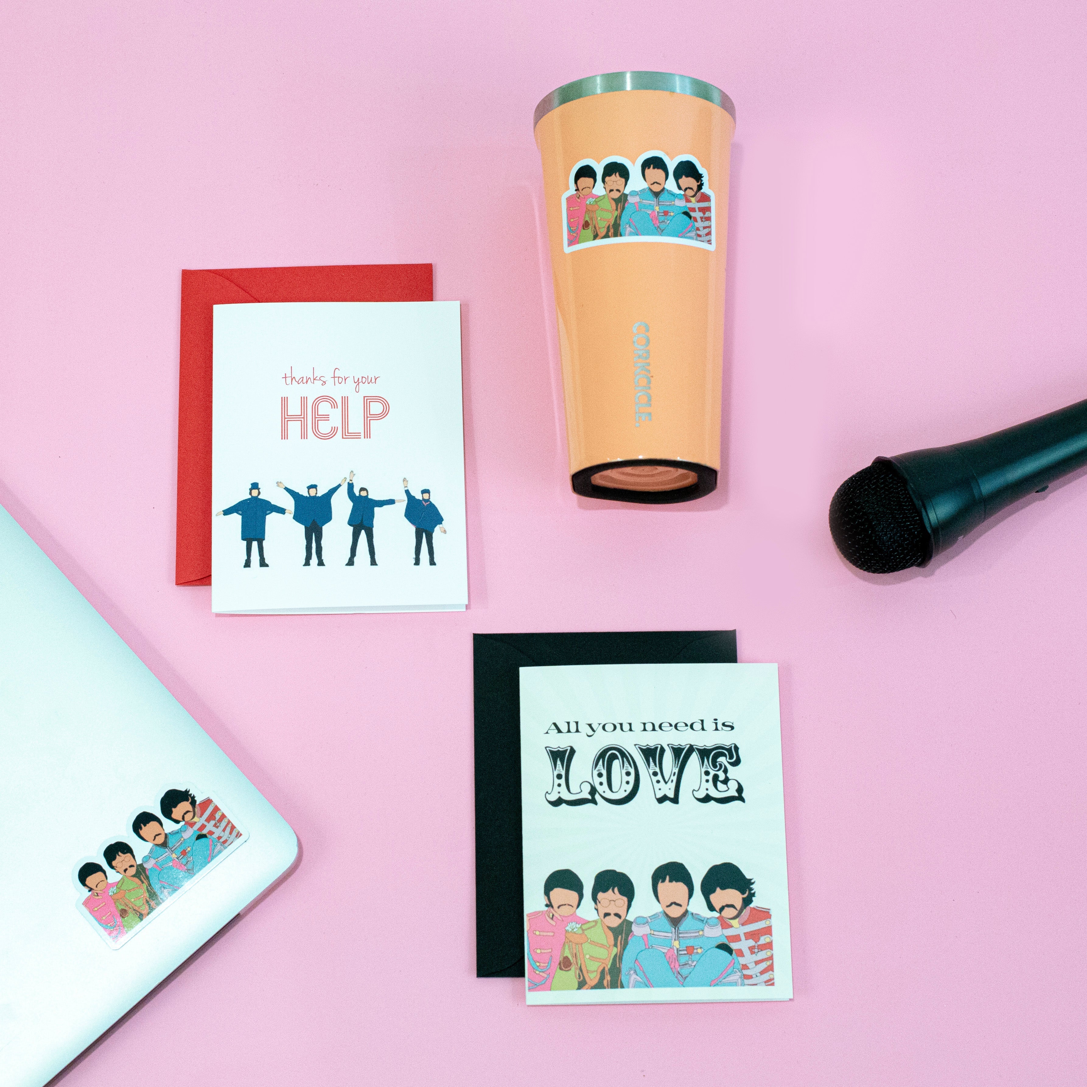 Beatles Love Greeting Card - ModLoungePaperCompany