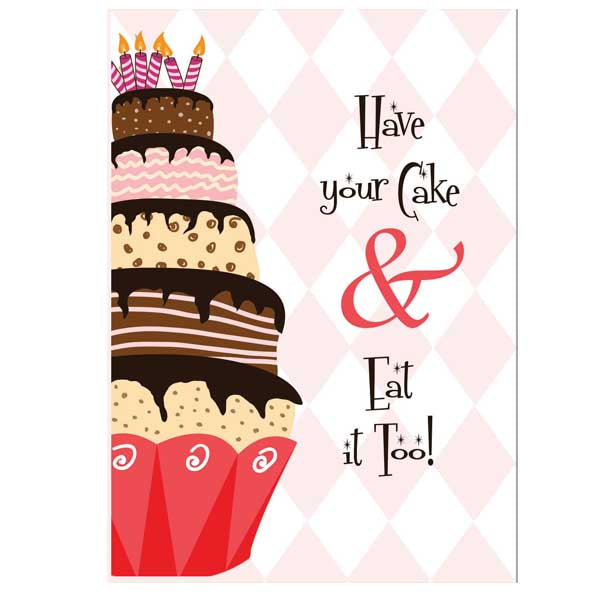 Big Cake Birthday Card - ModLoungePaperCompany