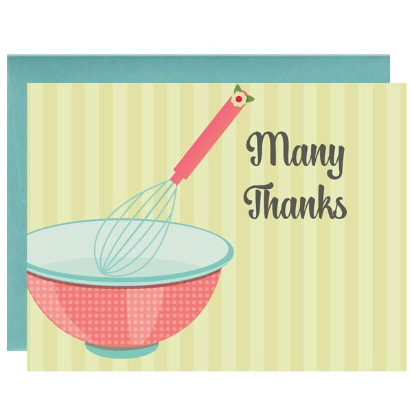 Happy Housewife Thank You Card - ModLoungePaperCompany