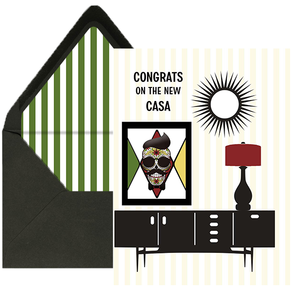 Congrats on the Casa Skull Card - ModLoungePaperCompany