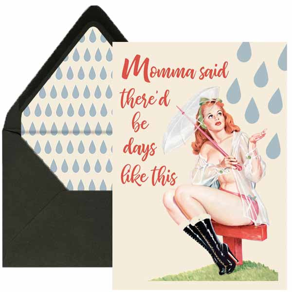 Days Like This Sympathy Card - ModLoungePaperCompany