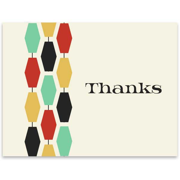 Geometric Thank You Card - ModLoungePaperCompany