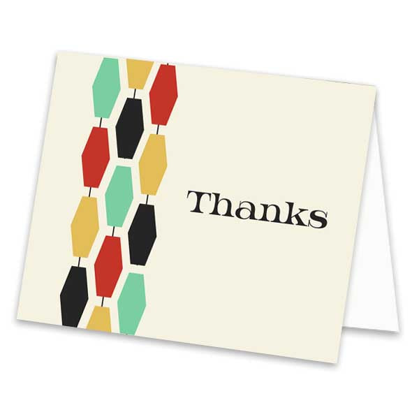 Geometric Thank You Card - ModLoungePaperCompany