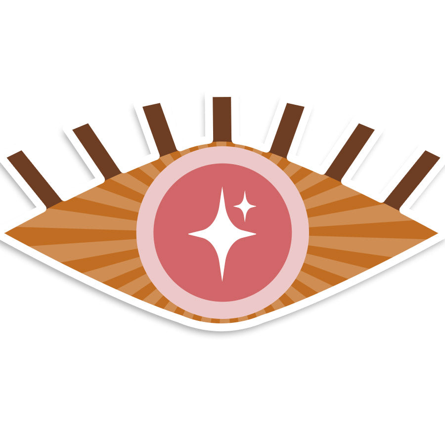 Spiritual Pink Third Eye Vinyl Sticker