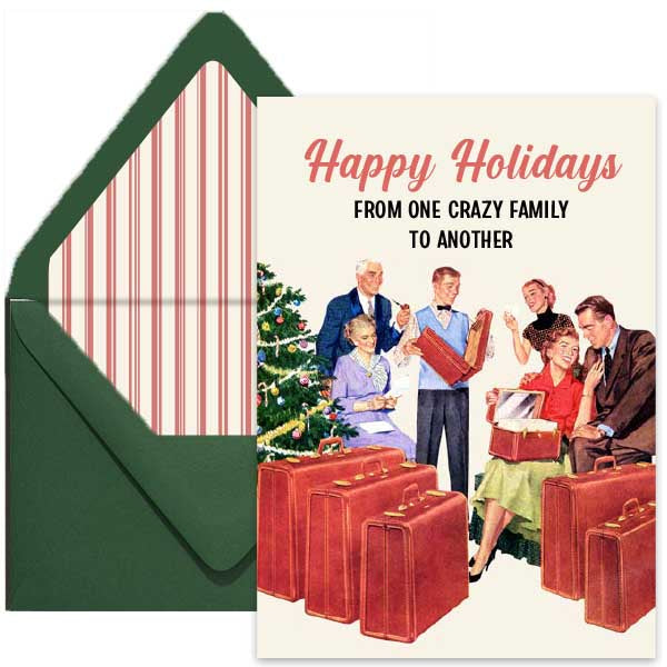 Family Holiday Greeting Card - ModLoungePaperCompany
