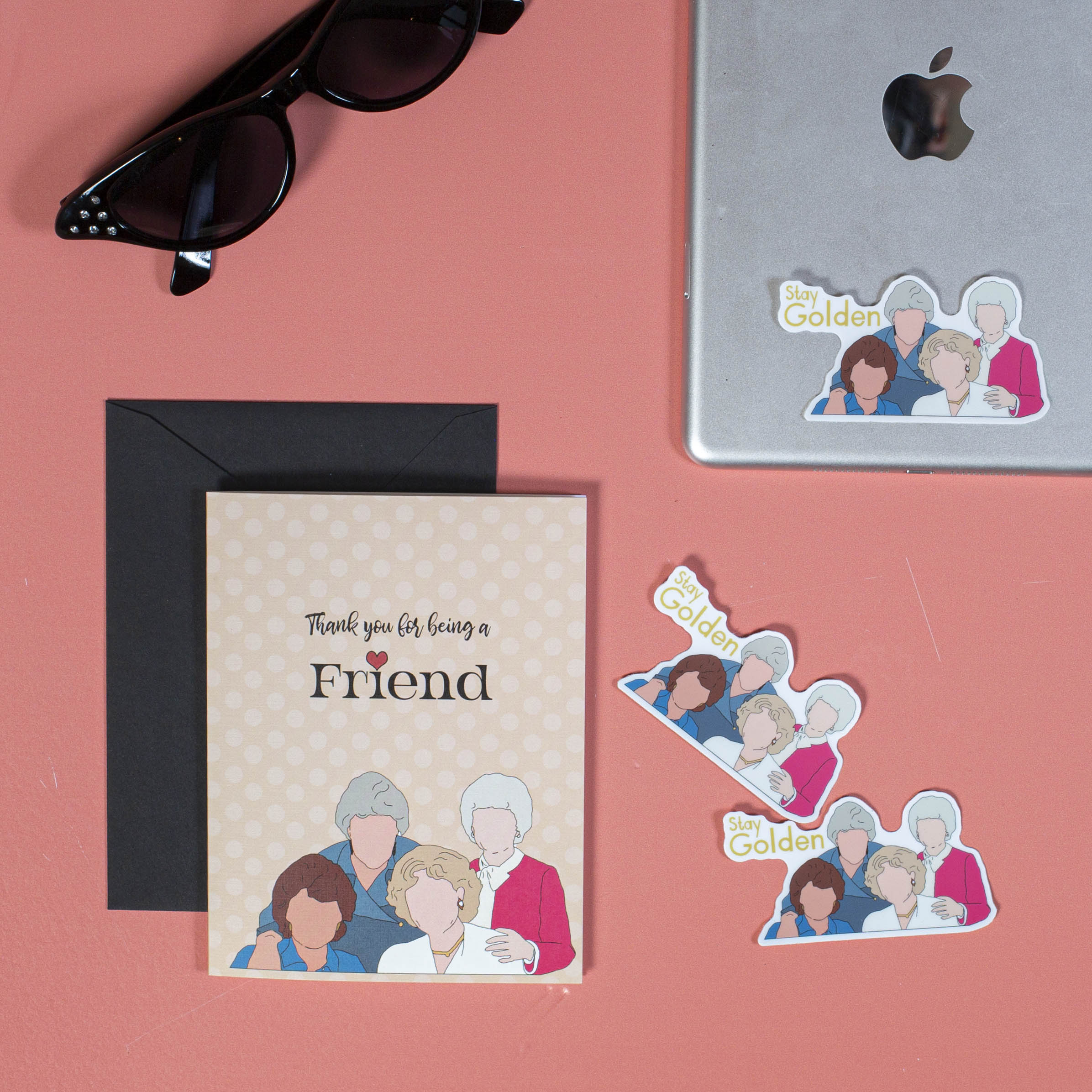 Golden Girls Stay Golden Pop Icon Vinyl Sticker