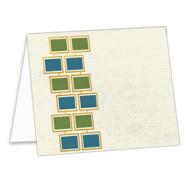 Square Rows Thank You Card - ModLoungePaperCompany