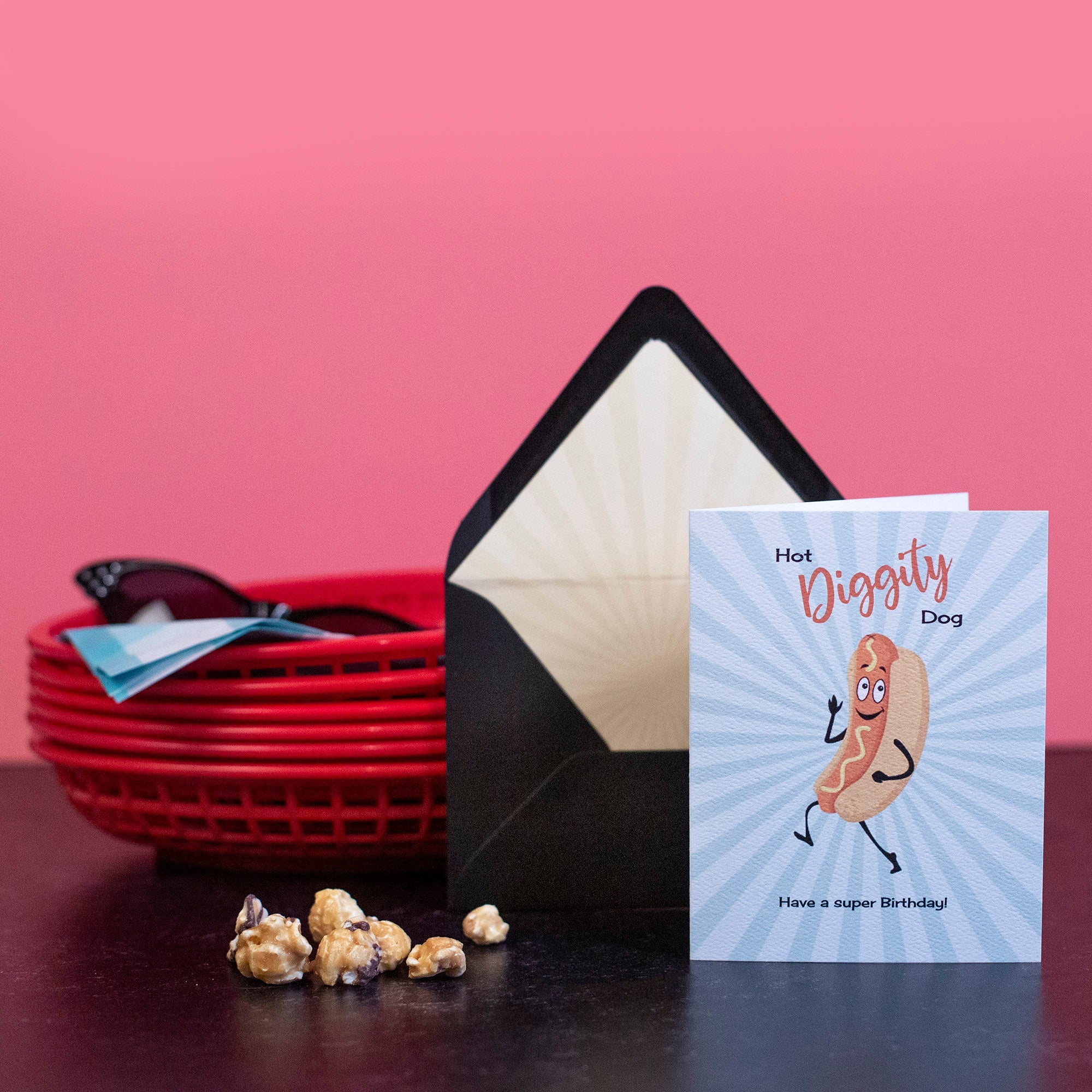 Hot Dog Vintage Lobby Concessions Funny Birthday Card