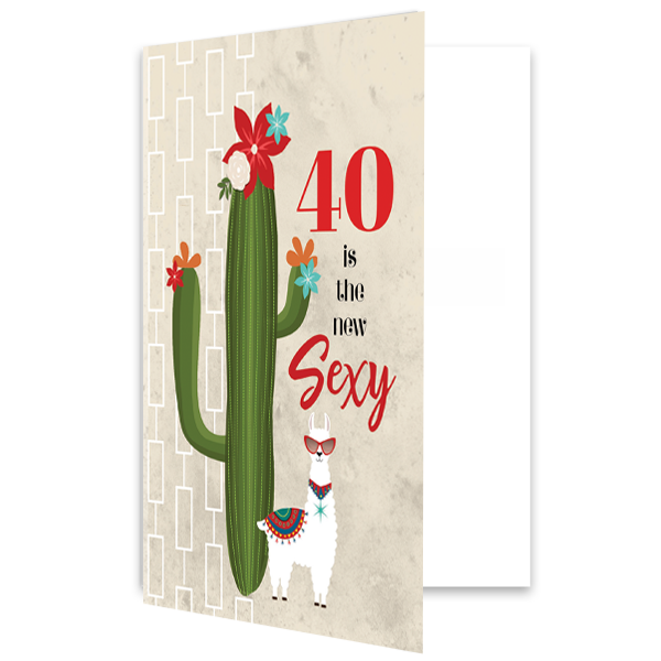 Cactus 40 is the new sexy card - ModLoungePaperCompany