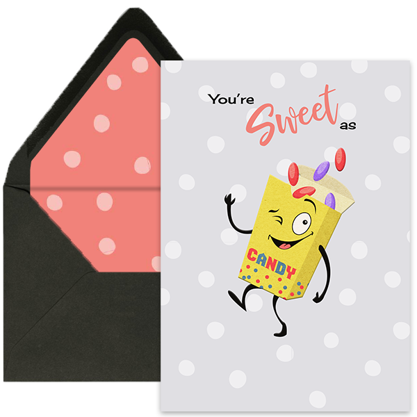 Sweet As Candy Greeting Card - ModLoungePaperCompany