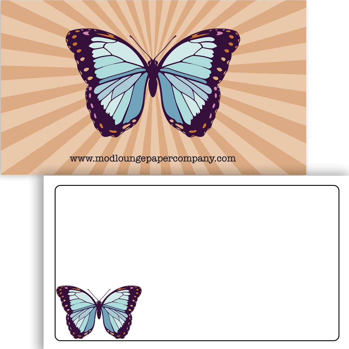 butterfly mini memo little notes boxed set of 60 anytime sentiment lunch notes