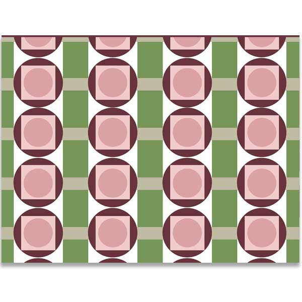Circle in Squares Notecard - ModLoungePaperCompany