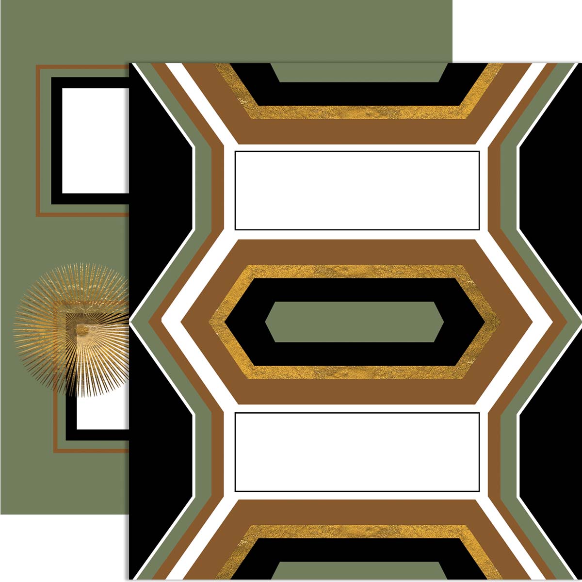 mid century modern double sided hexagon place cards food tags place settings barware