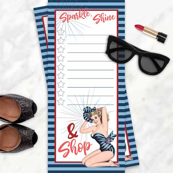Vintage Pinup Notepad - ModLoungePaperCompany