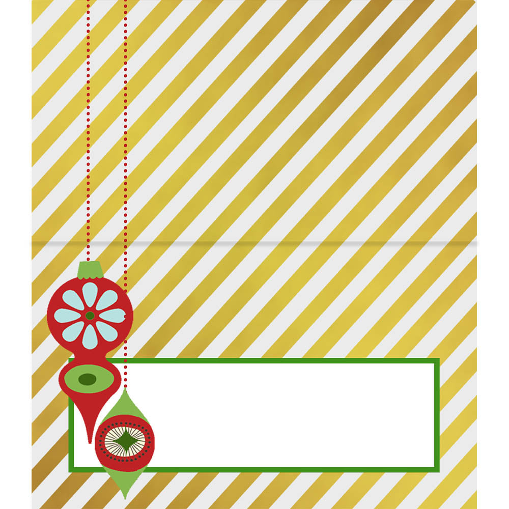 Retro Ornament Placecards - ModLoungePaperCompany
