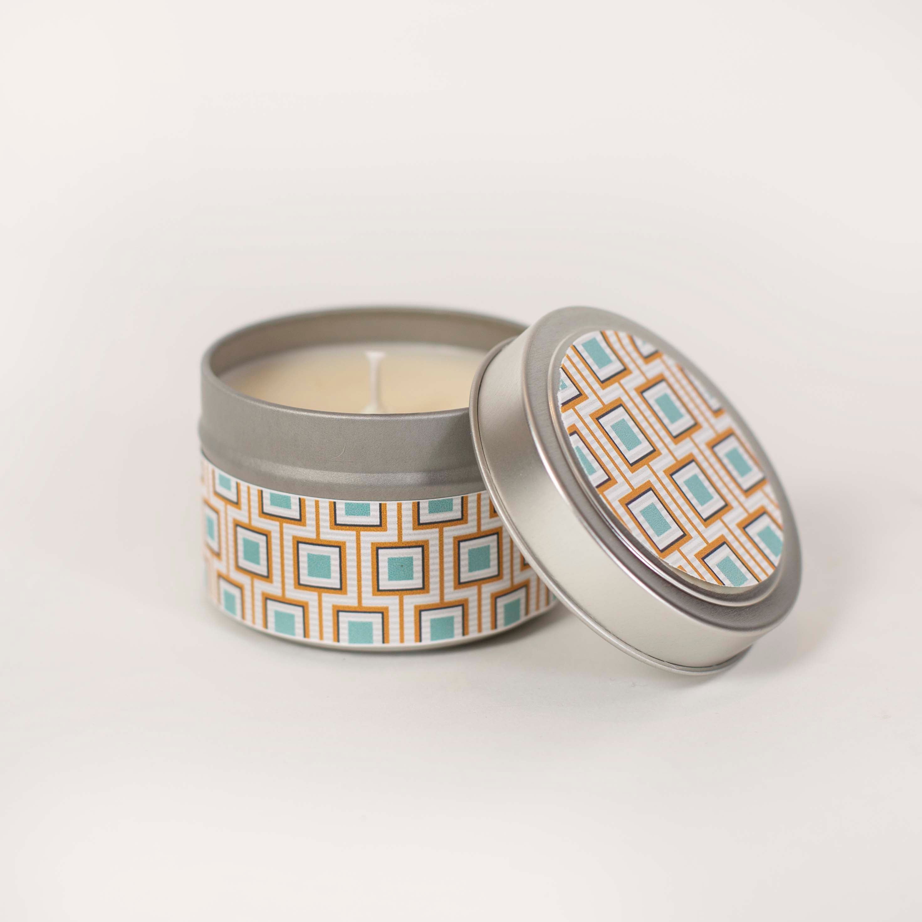 Square Design Travel Candle - ModLoungePaperCompany