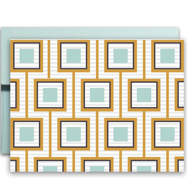 Squares Unaligned Notecard - ModLoungePaperCompany