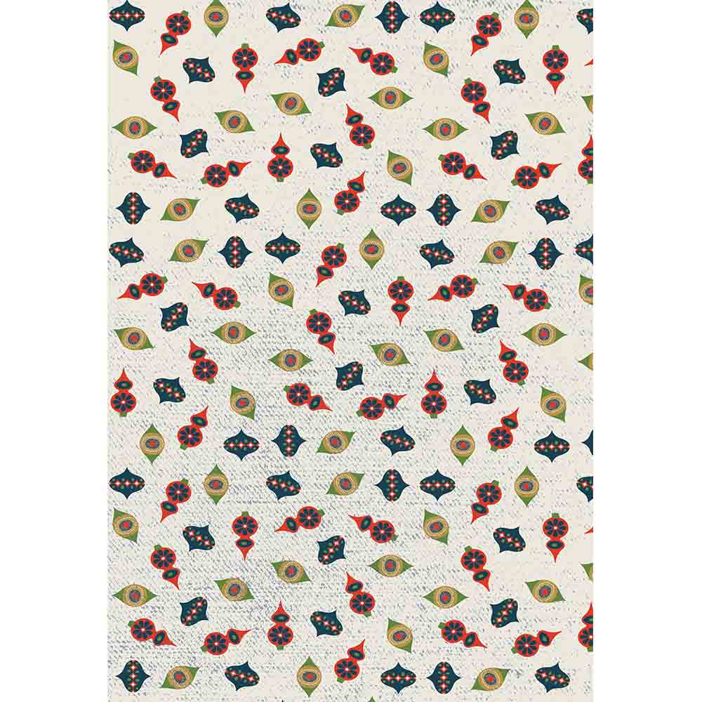Retro Ornament Gift Wrap - ModLoungePaperCompany