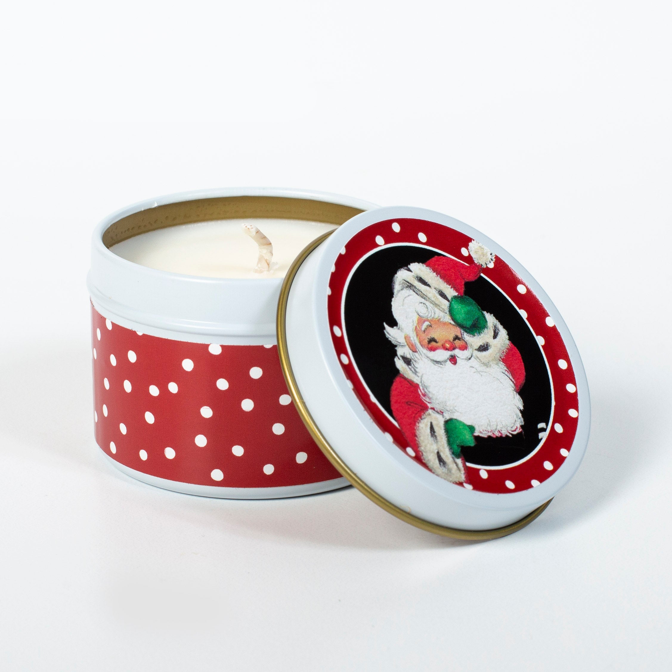 Jolly Santa Holiday Boozy Christmas Travel Candle