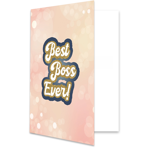 Best Boss Ever Greeting Card - ModLoungePaperCompany
